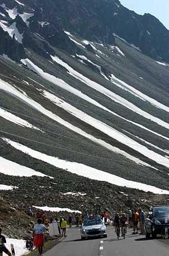 Snow still covered some sections of the Albulapass.