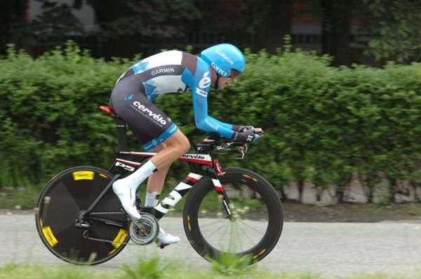 Ryder Hesjedal (Garmin - Barracuda) never looked like losing the Giro in the time trial