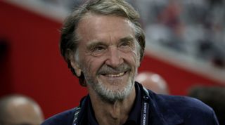 Manchester United takeover potential British INEOS Group chairman Jim Ratcliffe looks on ahead of the UEFA Europa Conference League second-leg quarter final football match between Nice (OGCN) and FC Basel at the Allianz Riviera in Nice, on April 20, 2023.