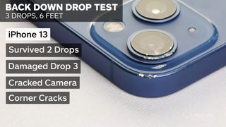 iPhone 13 back-down drop test