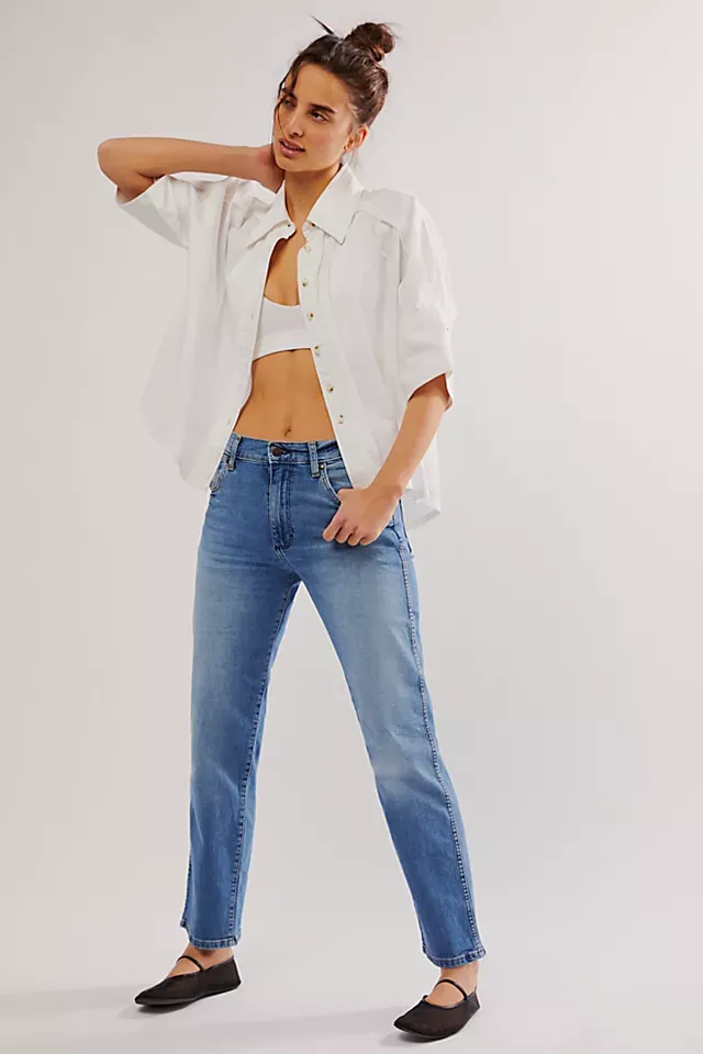 Wrangler Sunset Mid-Rise Straight Jeans