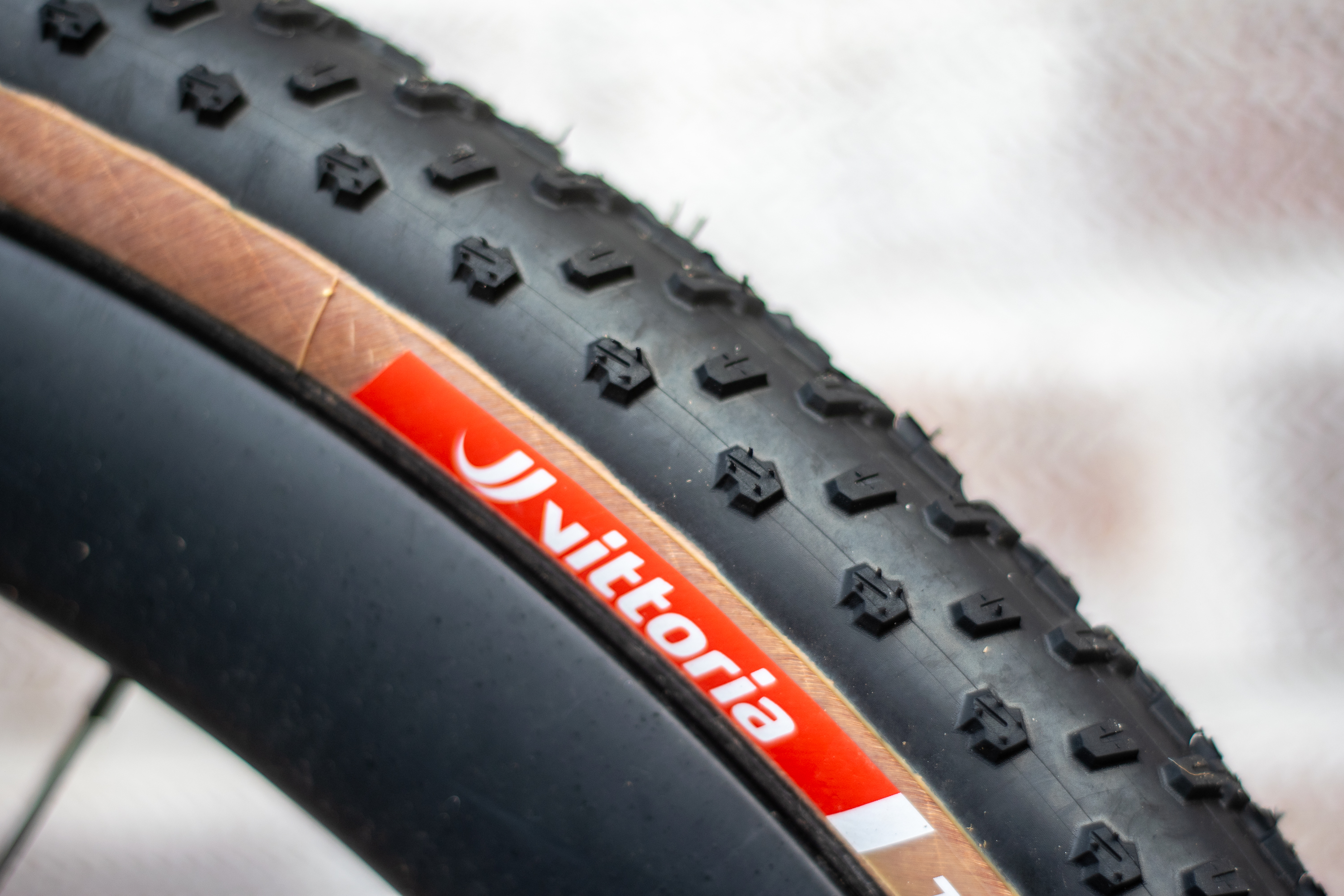 A Vittoria Terreno T90 gravel tyre