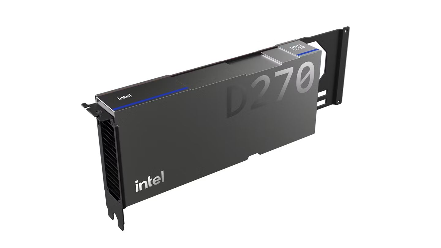 یک GPU هوش مصنوعی Intel D270.