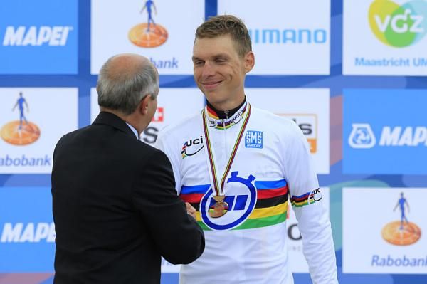 Tony Martin (Germany) is congratulated