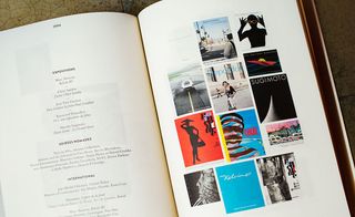 Another page from 2004 features designs for exhibitions of the work