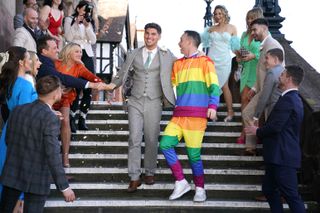 Ste and James Wedding day in Hollyoaks