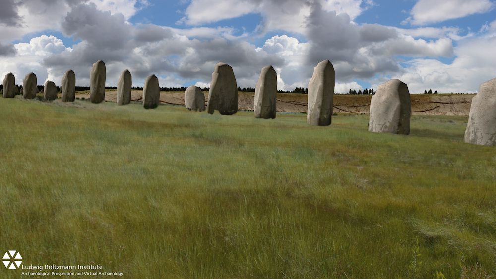 An artist&#039;s depiction of the stones.