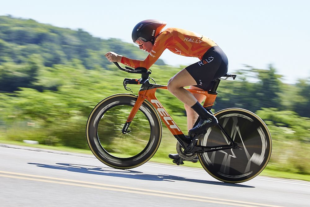 Lily Williams (Rally Cycling) at the USA Cycling Pro Road Championships time trial 2021