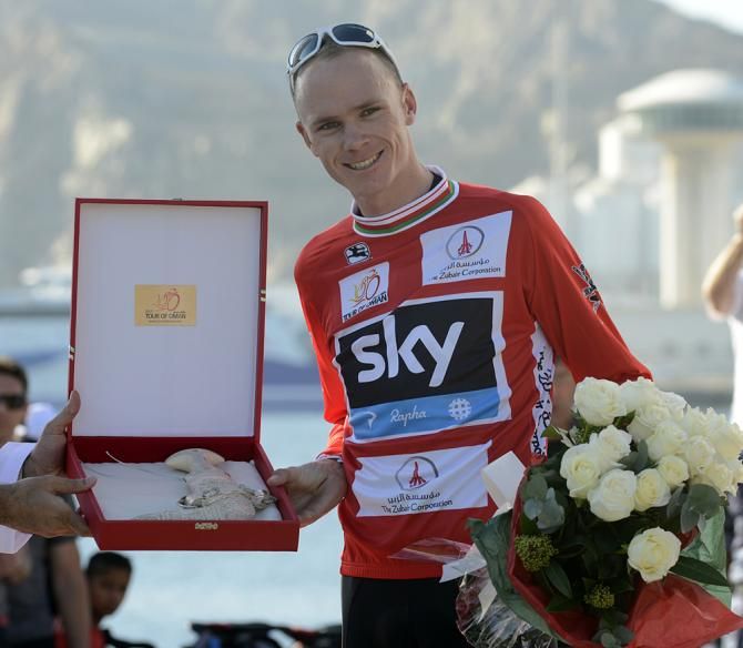 Chris Froome (Sky) showed his form early by winning Tour of Oman
