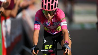 EF Education rider wearing Whoop band