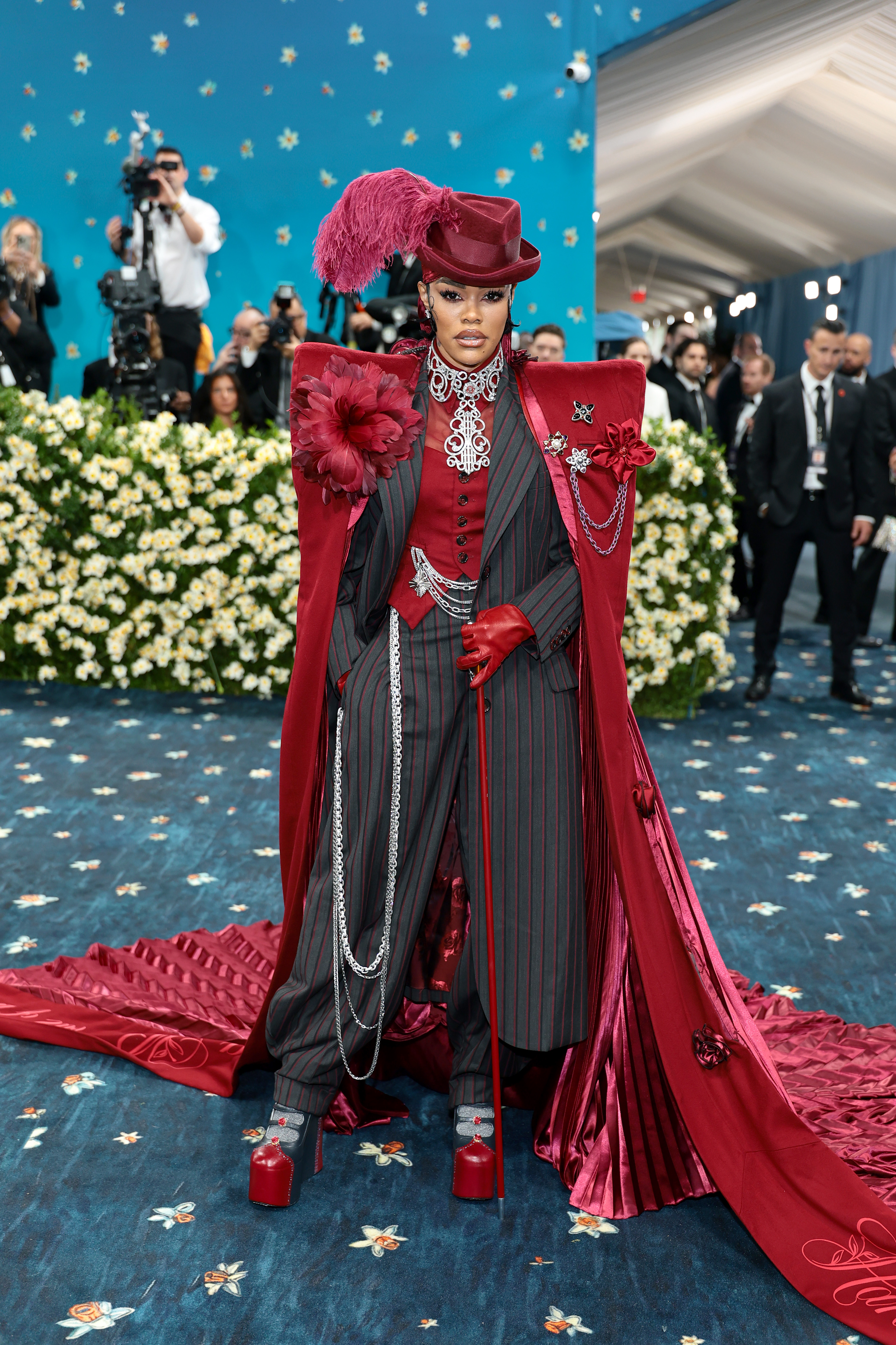 Teyana Taylor attends the 2025 Met Gala Celebrating "Superfine: Tailoring Black Style" at Metropolitan Museum of Art on May 05, 2025 in New York City. (Photo by Dimitrios Kambouris/Getty Images for The Met Museum/Vogue)