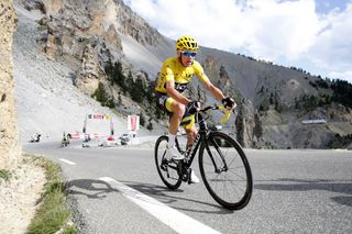 Chris Froome attacks near the end of stage 18 at the Tour de France