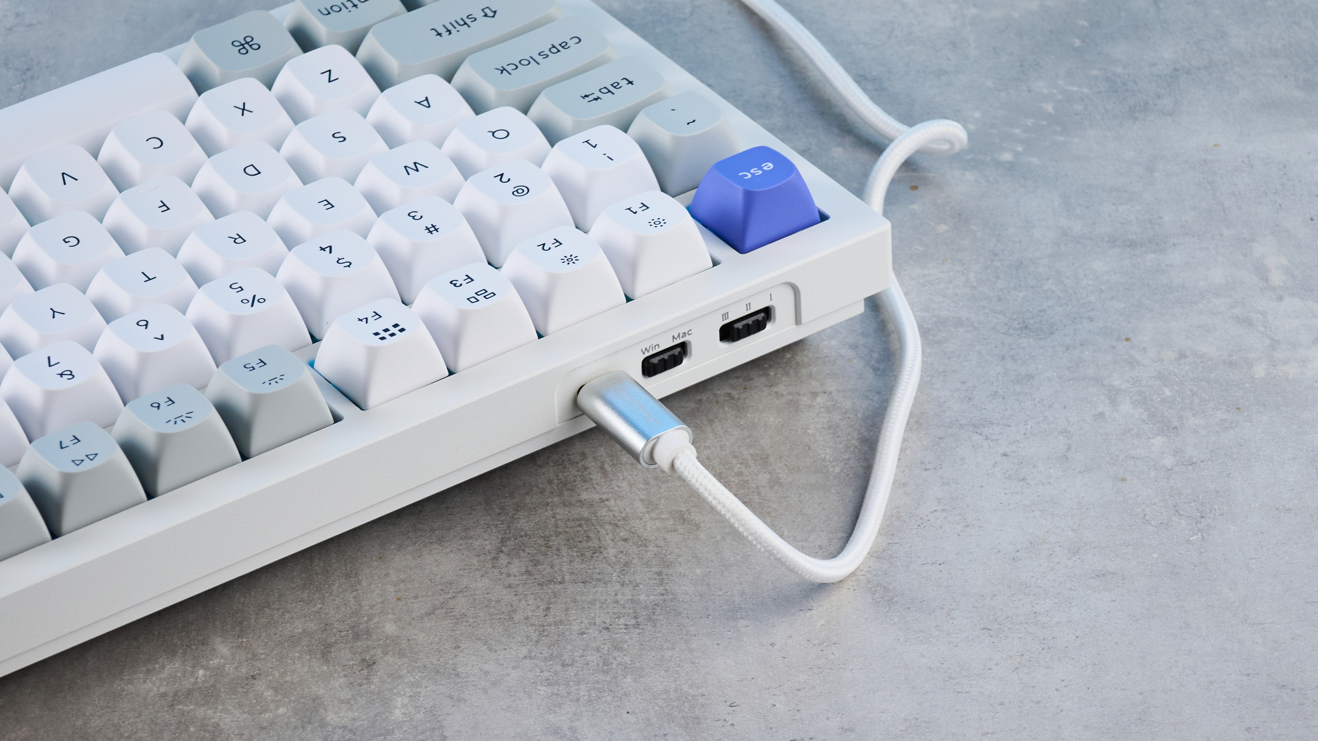 A Keychron Q6 HE 8K wired gaming keyboard with Hall Effect switches