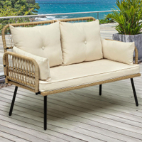 YITAHOME Patio Furniture Wicker Outdoor Loveseat| was $239.99 now $110.49 at Amazon