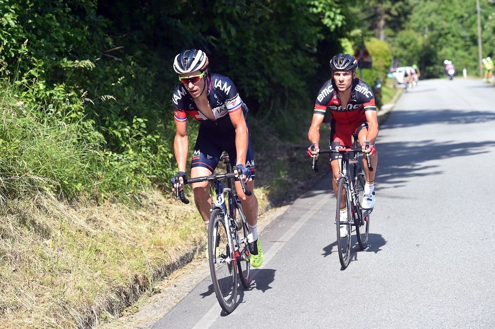 Sylvain Chavanel and Philippe Gilbert.