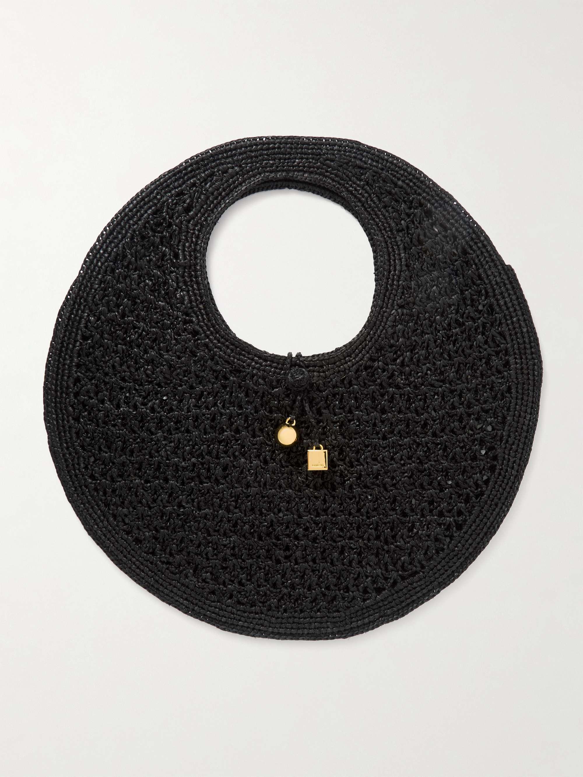 The Rond Embellished Raffia Tote