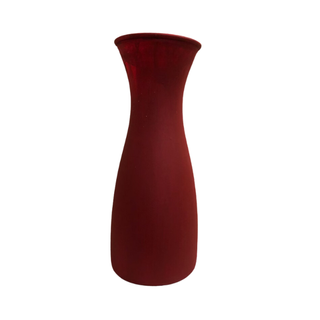 Burgundy Red Matt Textured Vase Tall Vase 25cm, Valentine Decor , Christmas Decor , Table Deco ,