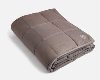 Best weighted blanket cut out ESPA grey with logo folded