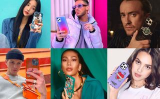 Celebrities holding CASETiFY phone cases