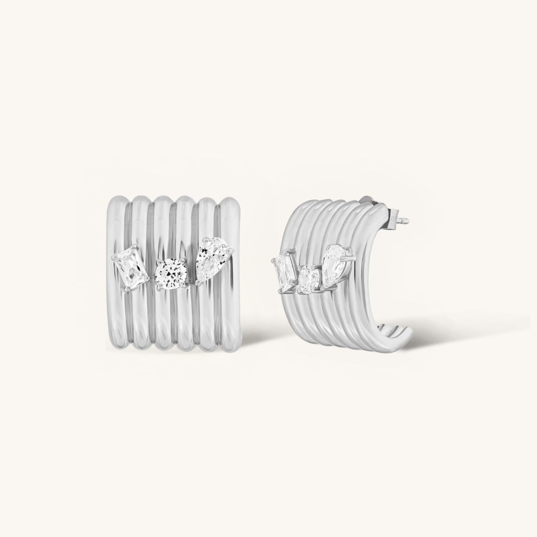 The Silver Sienna Earrings