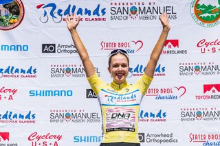 Nadia Gontova (DNA Pro Cycling) takes over the leader's jersey