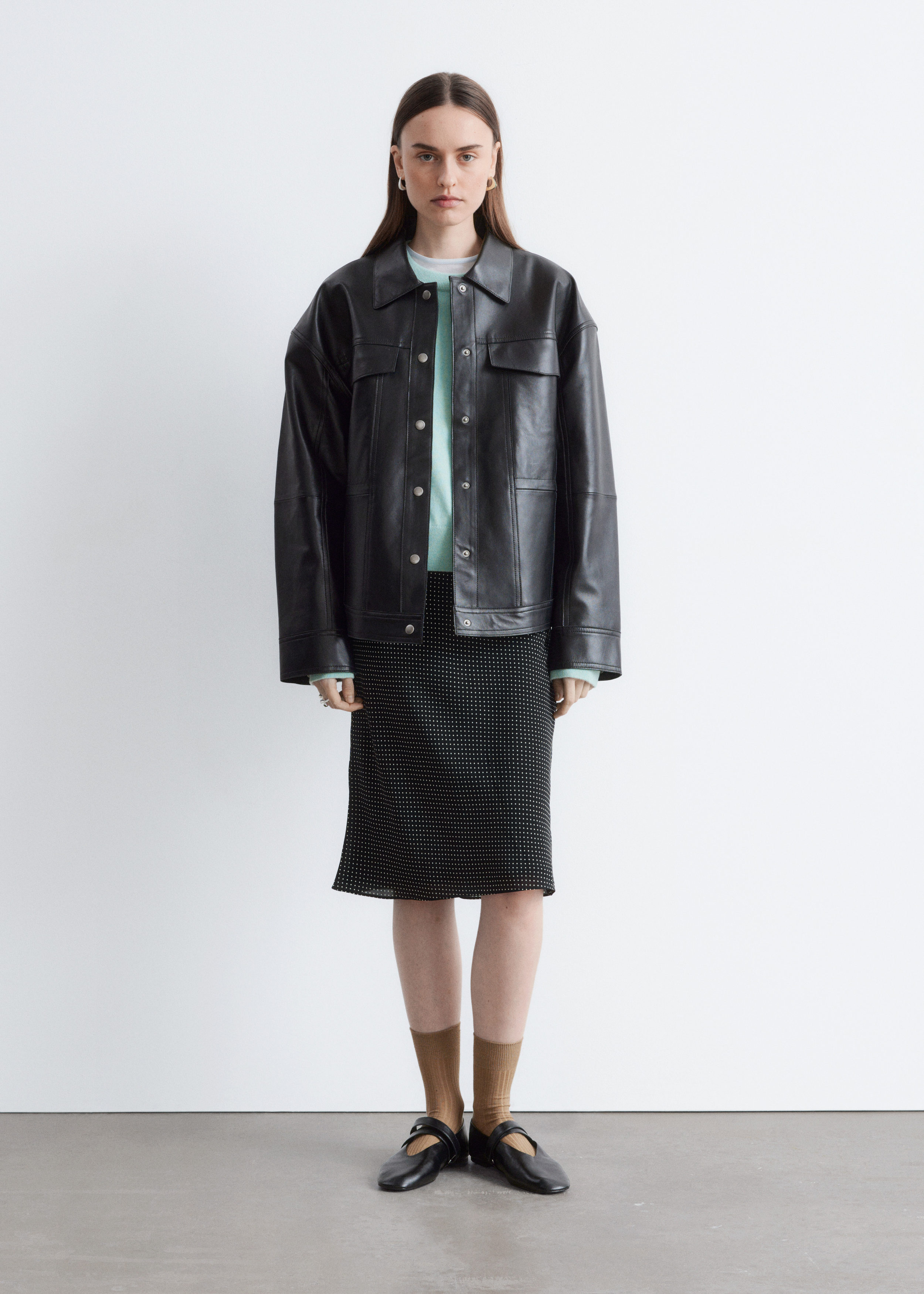 Knee-Length Slip Skirt