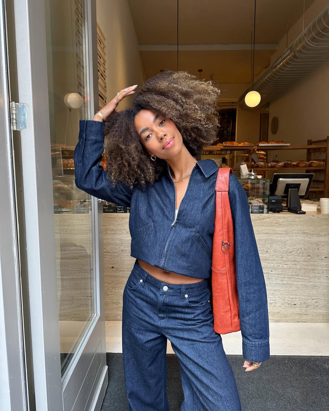 Amaka hamelijnck with a full, natural afro