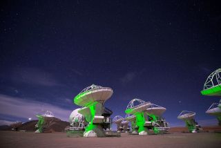 ALMA Antennas in 'Hidden Universe'