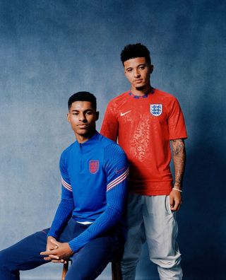 England training kits 2020-2021, Jadon Sancho and Marcus Rashford