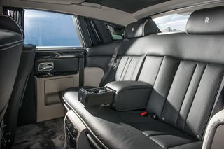 The rear interior of the Phantom Series II has a back seat is palatial, with carpets so plush you'll want to swap your shoes for slippers as you step into the cabin
