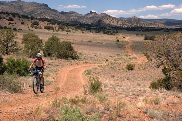 Matt Lee racing along the Continental Divide trail in Colorado.