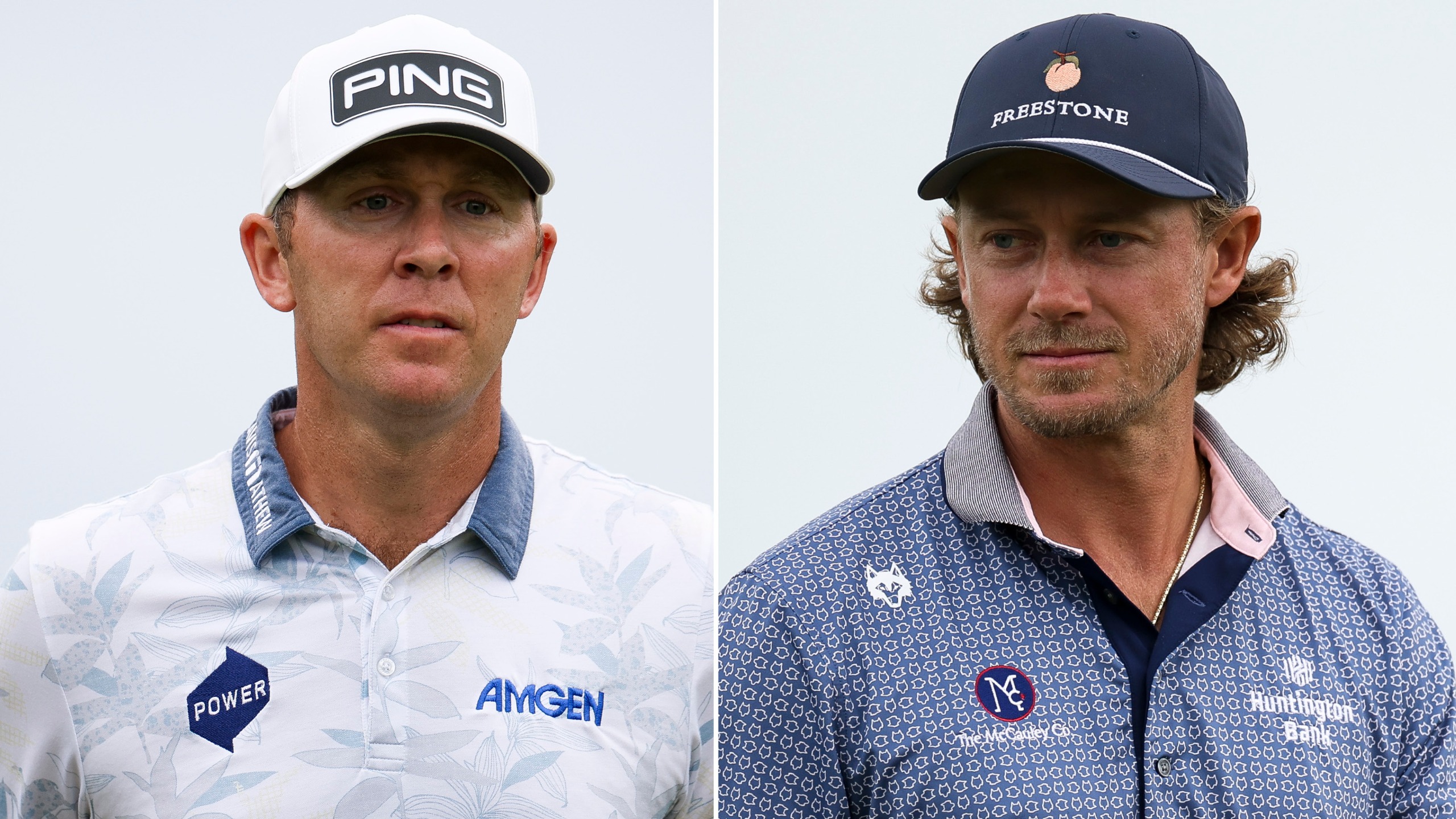 Seamus Power and Austin Smotherman look on during the Butterfield Bermuda Championship