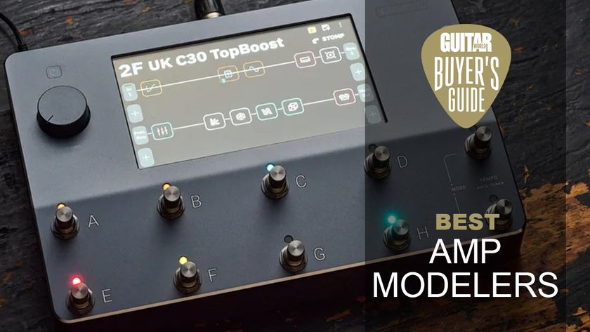 Neural DSP Quad Cortex on a wooden stage