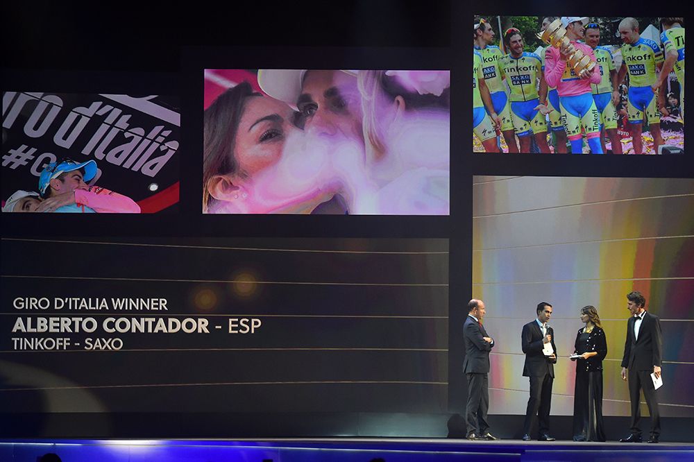 Alberto Contador recognised for his Giro d'Italia win