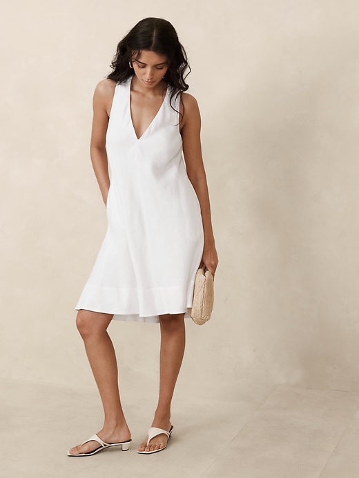 Ava Linen Mini Dress