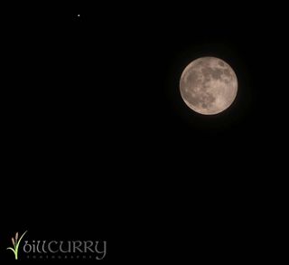 Moon and Jupiter Over Nova Scotia