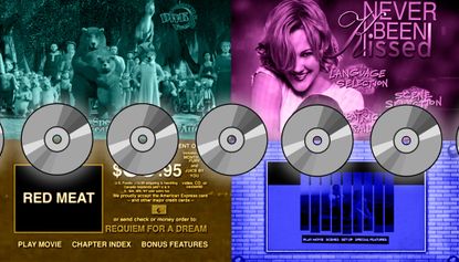 DVD menus for Shrek Fight Club Requiem for a Dream and La La Land.