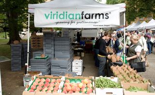 A pop up shop of Viridian Farms at Portland