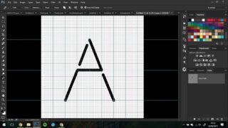 Use Photoshop's Pen tool to draw the letter 'a'