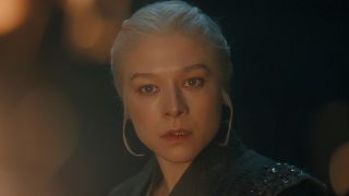 Emma D'Arcy as Rhaenyra Targaryen in Season 3 of House of the Dragon. 