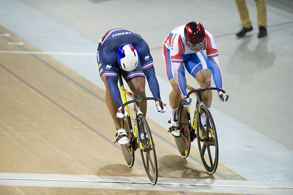 France&rsquo;s Gregory Bauge wins the men's sprint