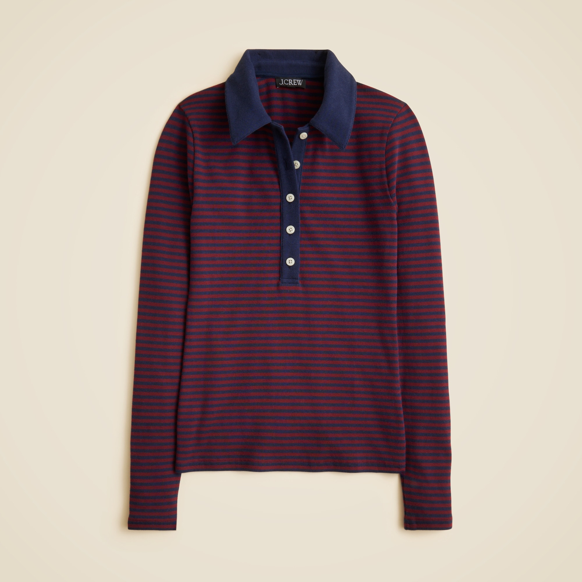 Perfect Rib Polo Shirt in Stripe