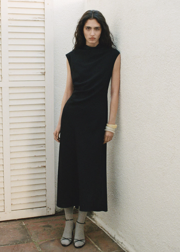 MANGO, A-Line Dress With Draped Waist - Women | Mango Usa