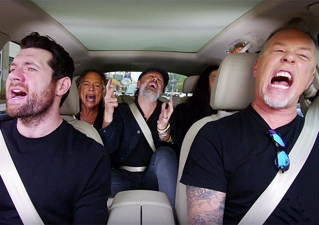 Metallica Sing Rihanna's “Diamonds” on 'Carpool Karaoke' | Guitar World