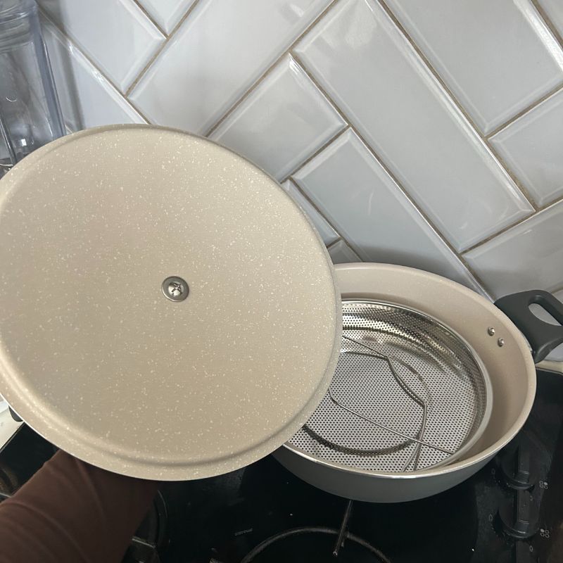 M&amp;amp;S All In One 28cm Saucepan lid and steamer basket