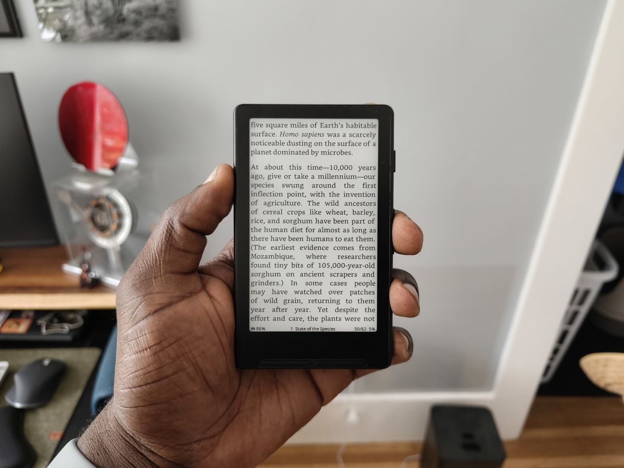 A small e-reader
