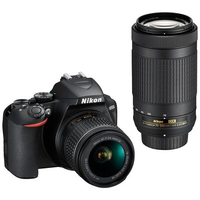Nikon D3500 + 18-55mm + 70-300mm lens: $396.95