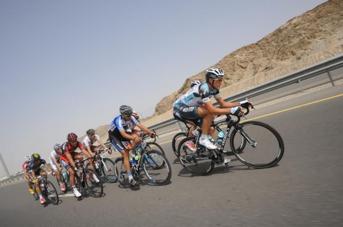 The breakaway on stage 5 of the Tour of Oman