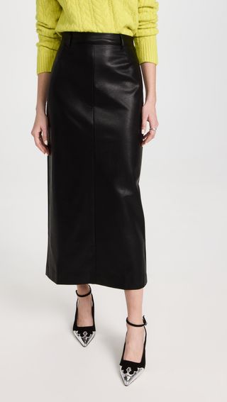 Yve Maxi Faux Leather Skirt