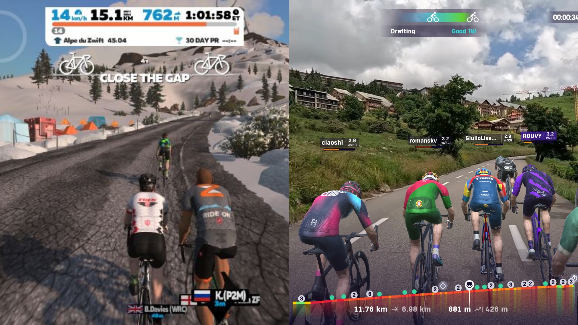 Zwift vs Rouvy: How do the two indoor platforms compare?